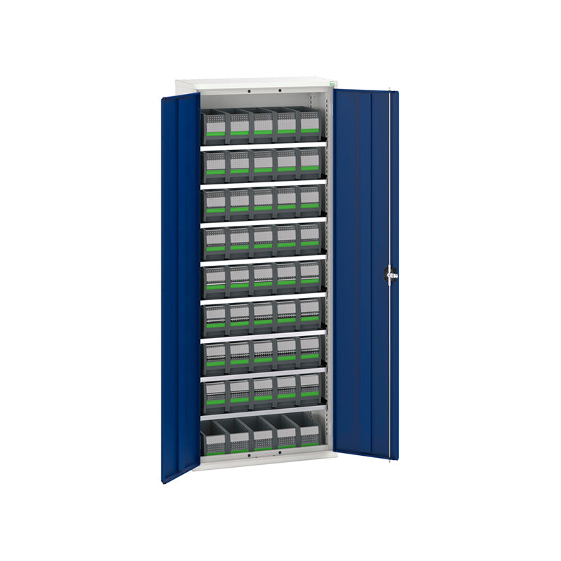 Bott Verso Bin Cupboard with Bottbox Kit 800x350mm Gentian Blue