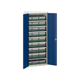Bott Verso Bin Cupboard with Bottbox Kit 800x550mm Gentian Blue