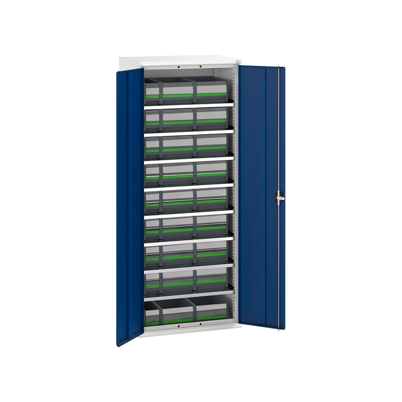 Bott Verso Bin Cupboard with Bottbox Kit 800x550mm Gentian Blue