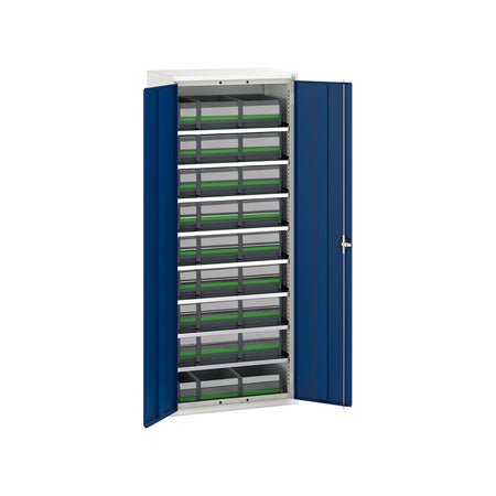 Bott Verso Bin Cupboard with Bottbox Kit 800x550mm Gentian Blue
