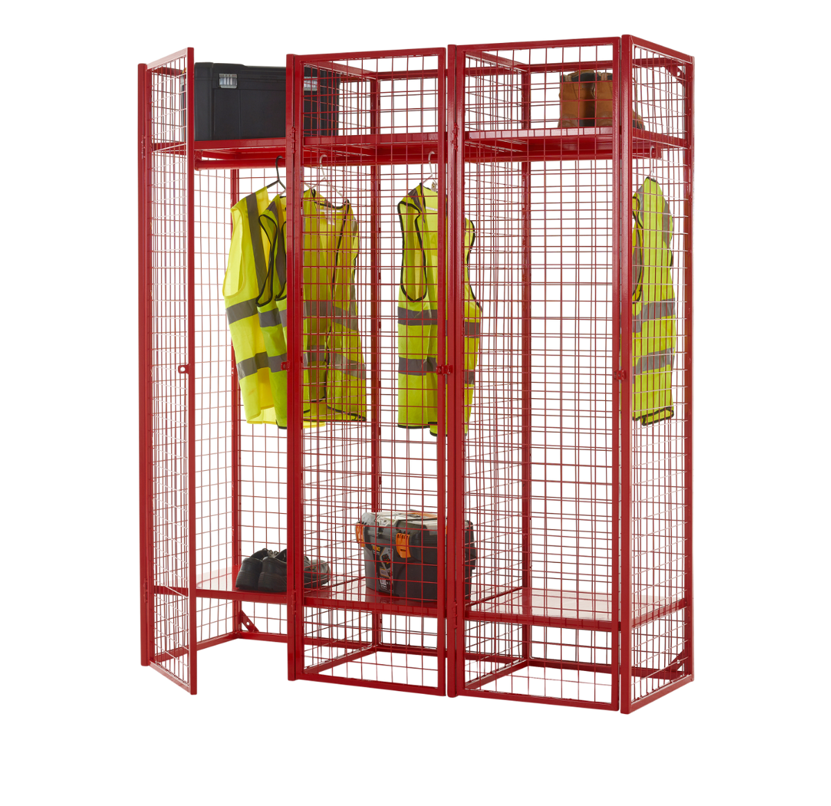 Wire Mesh Storage Compartments - Single Sided Unit - WML03Z