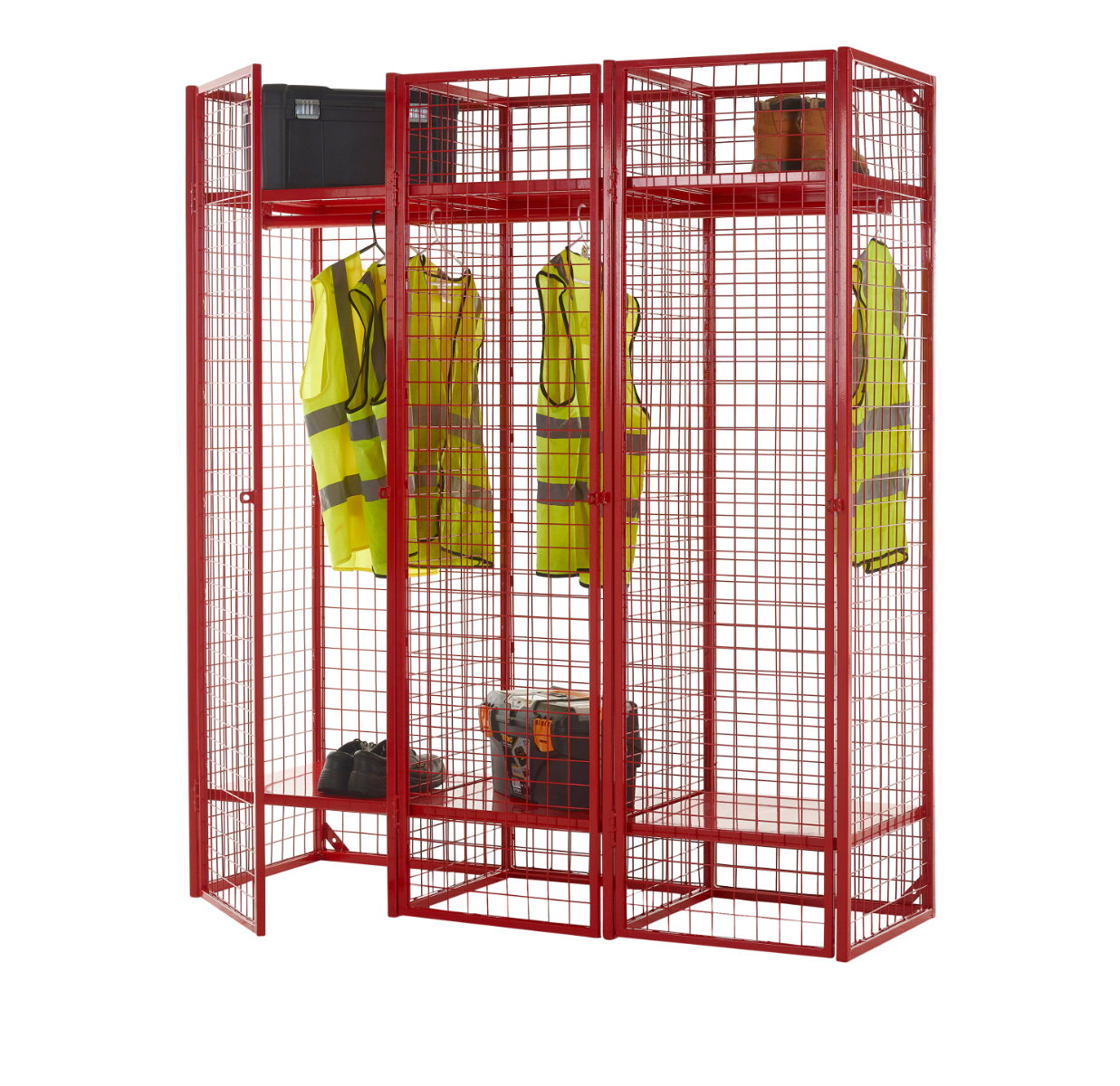 Wire Mesh Storage Compartments - Single Sided Unit - WML03Z