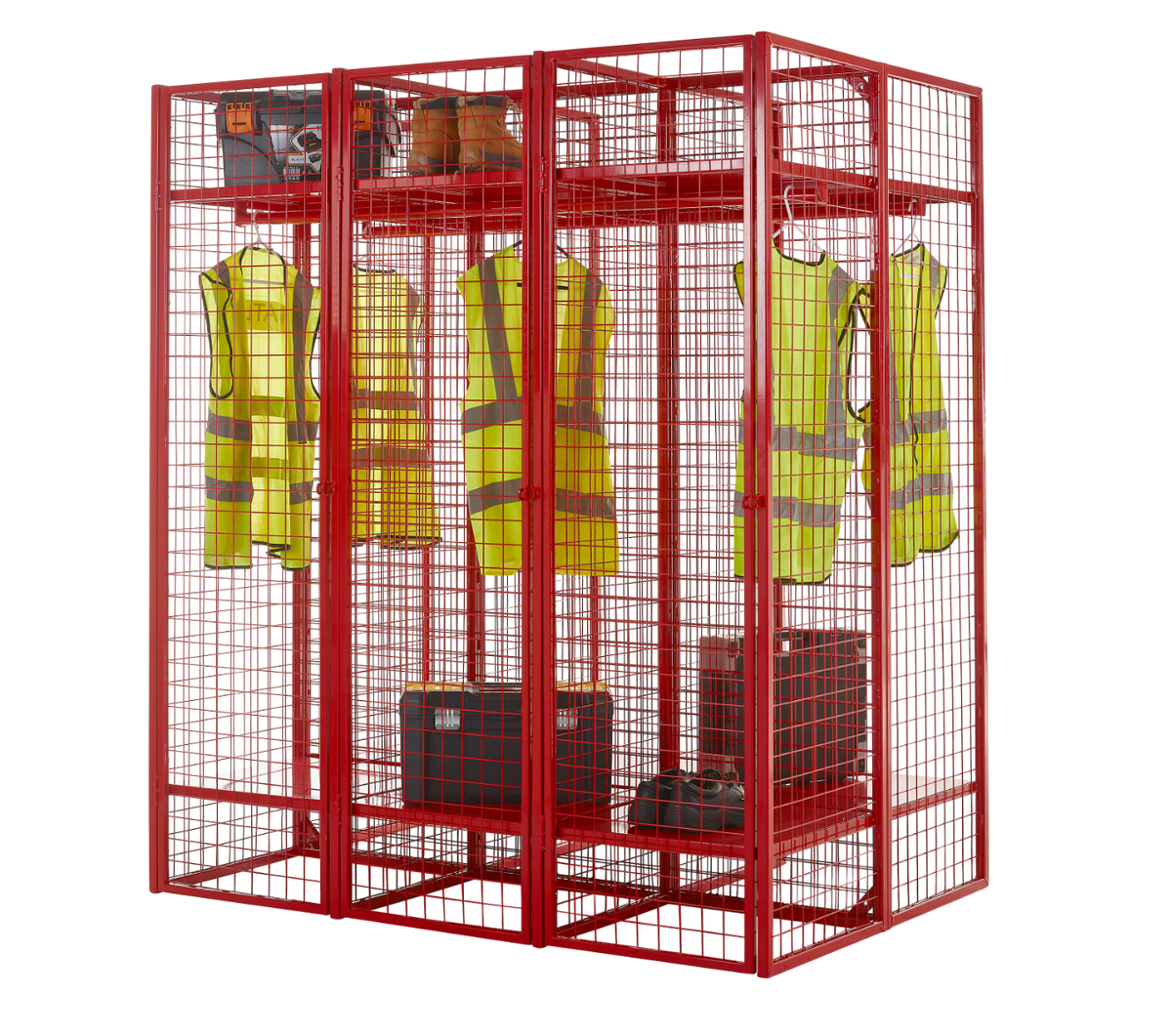 Wire Mesh Storage Compartments - Single Sided Unit - WML05Z