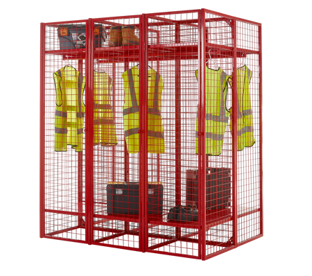 Wire Mesh Storage Compartments - Single Sided Unit - WML05Z