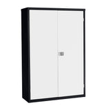 Probe Large Volume Cupboard — Black Carcass / White Doors