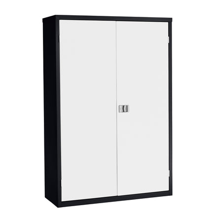 Probe Large Volume Cupboard — Black Carcass / White Doors