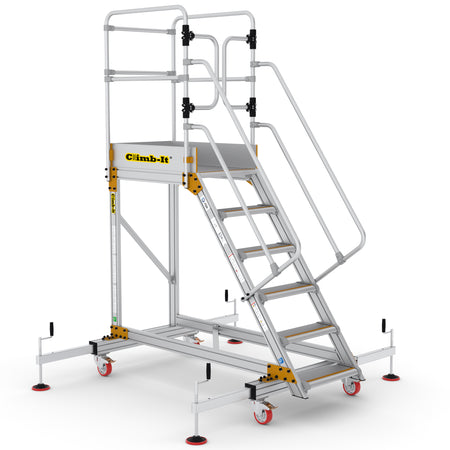 Climb-It Extra Large Platform Safety Steps with Adjustable Stabilisers - CAS806