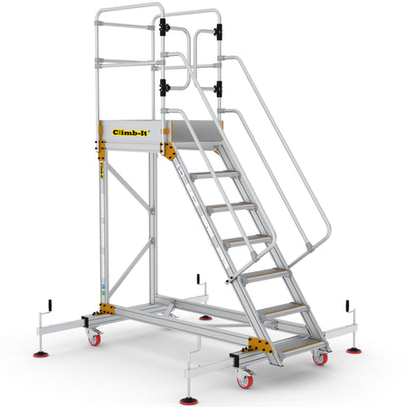 Climb-It Extra Large Platform Safety Steps with Adjustable Stabilisers - CAS807