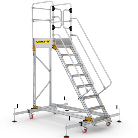 Climb-It Extra Large Platform Safety Steps with Adjustable Stabilisers - CAS808