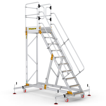 Climb-It Extra Large Platform Safety Steps with Adjustable Stabilisers - CAS810