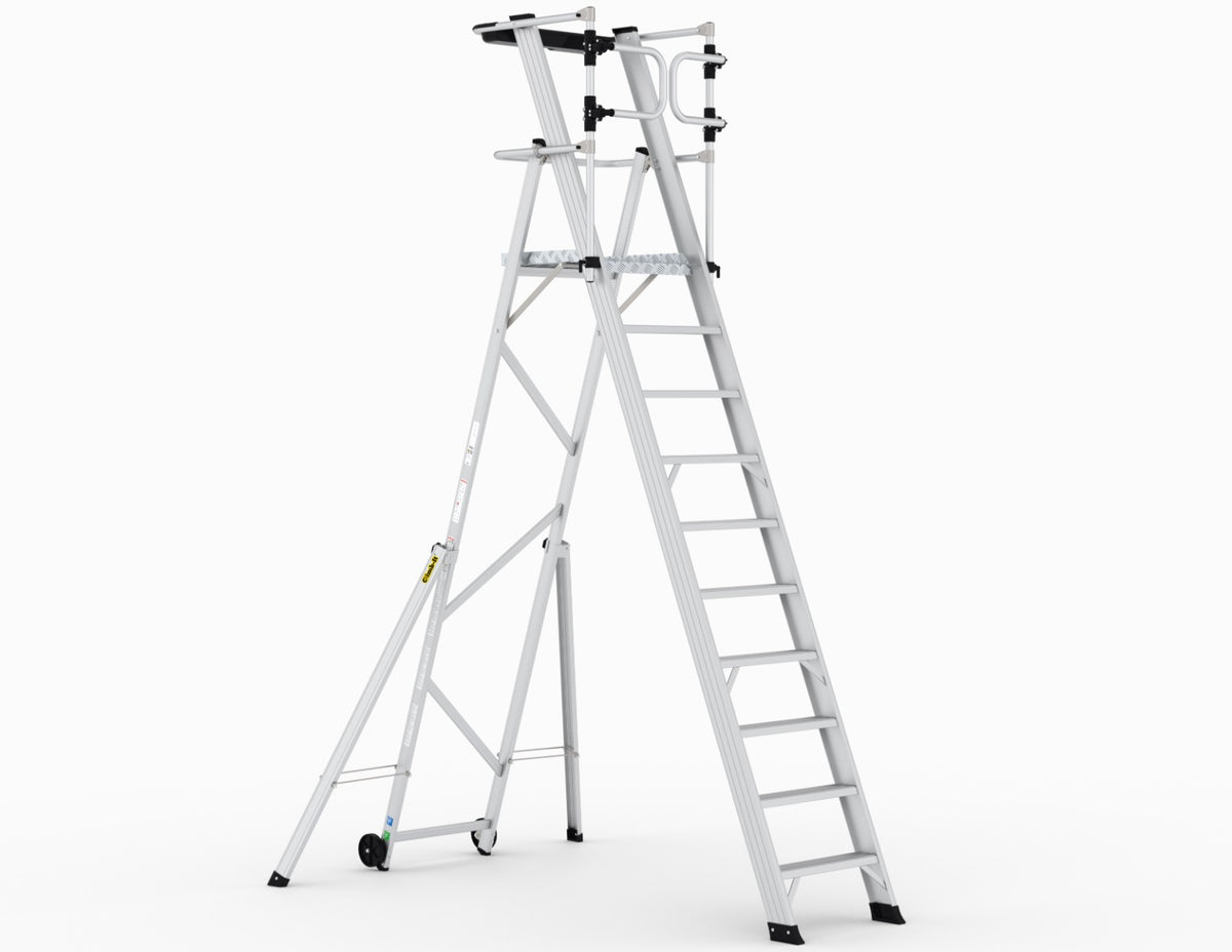 Climb-It Large Platform Folding Steps with Safety Gates - CAG310