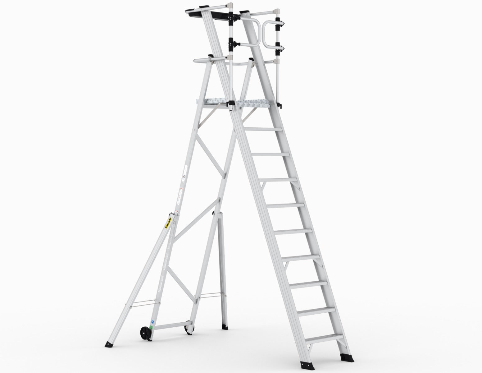Climb-It Large Platform Folding Steps with Safety Gates - CAG310