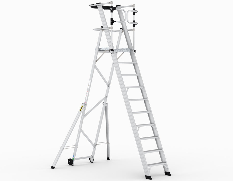 Climb-It Large Platform Folding Steps with Safety Gates - CAG310