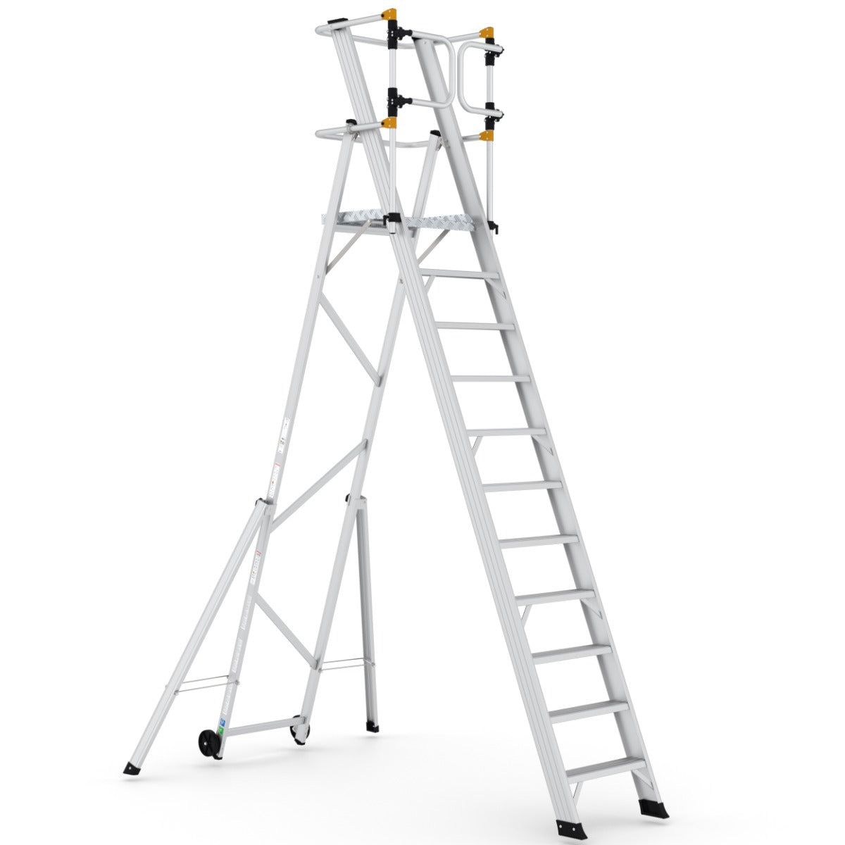 Climb-It Large Platform Folding Steps with Safety Gates - CAG311