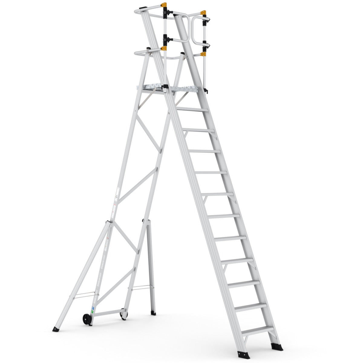 Climb-It Large Platform Folding Steps with Safety Gates - CAG312
