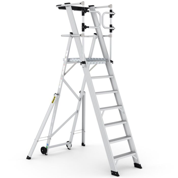 GPC Climb-It Large Platform Folding Steps with Safety Gates